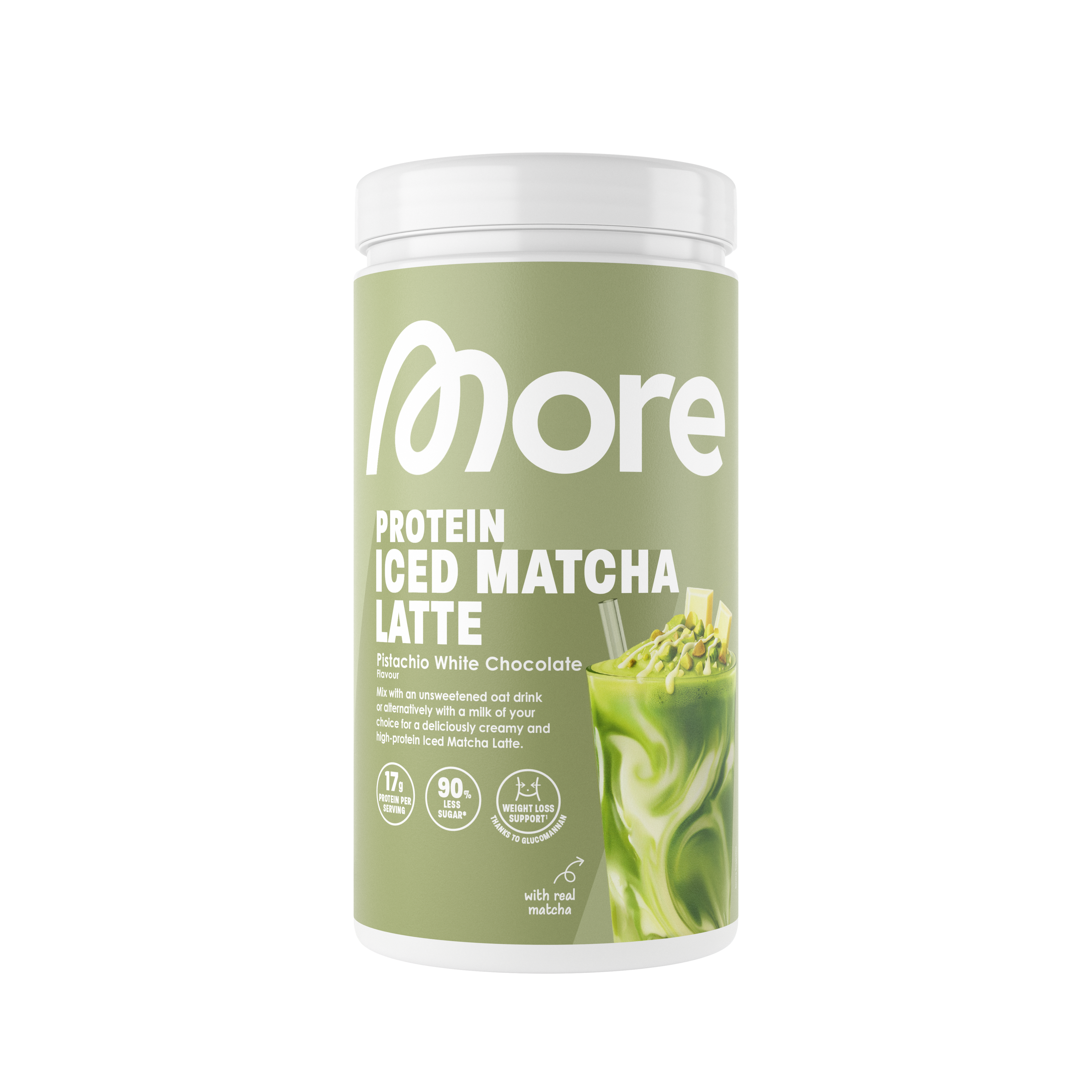 More Protein Iced Matcha Latte